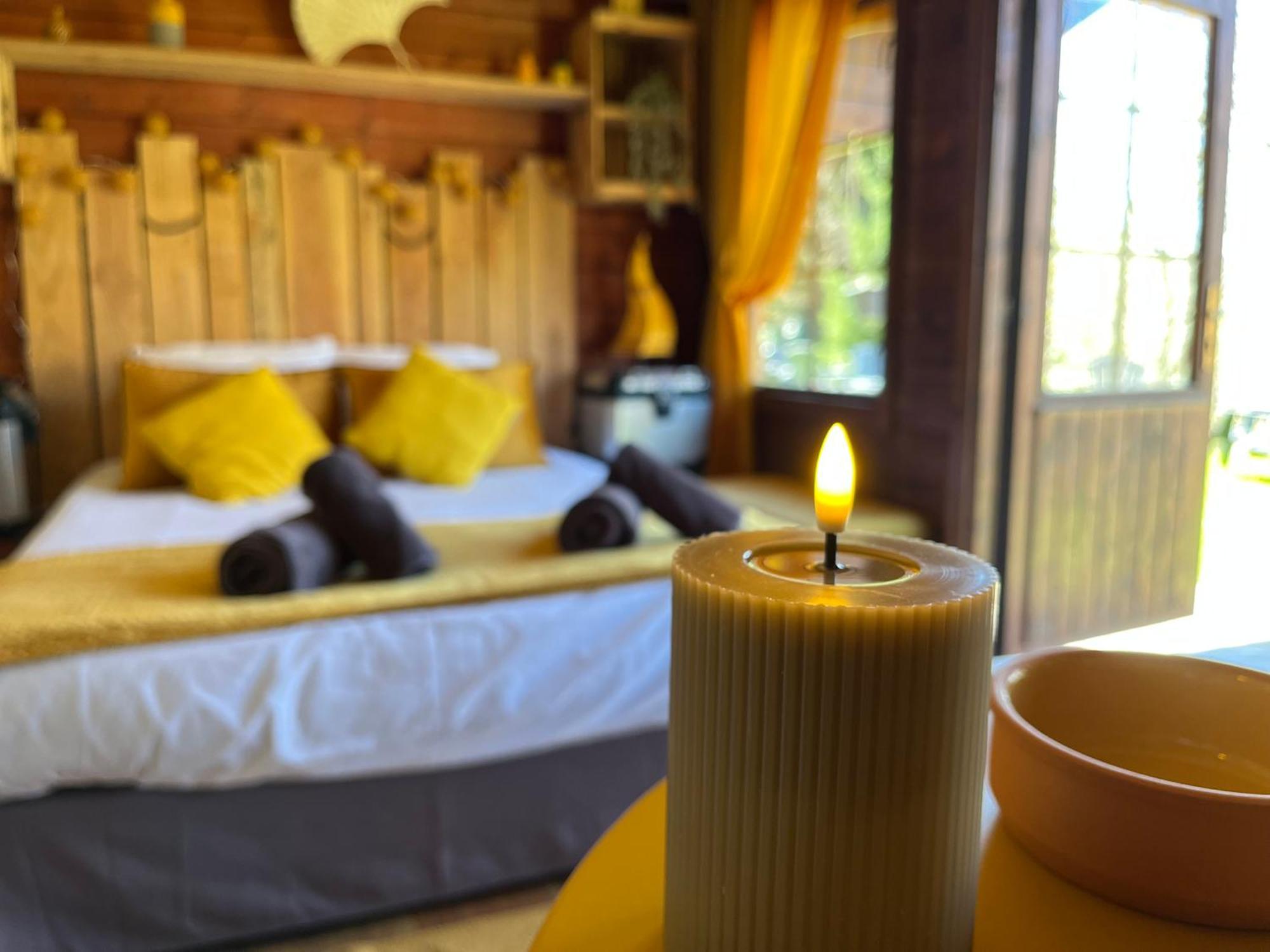"Le Maloya" Chalets Independants -Chambre Balneo - Relais Motards Лакон Екстер'єр фото